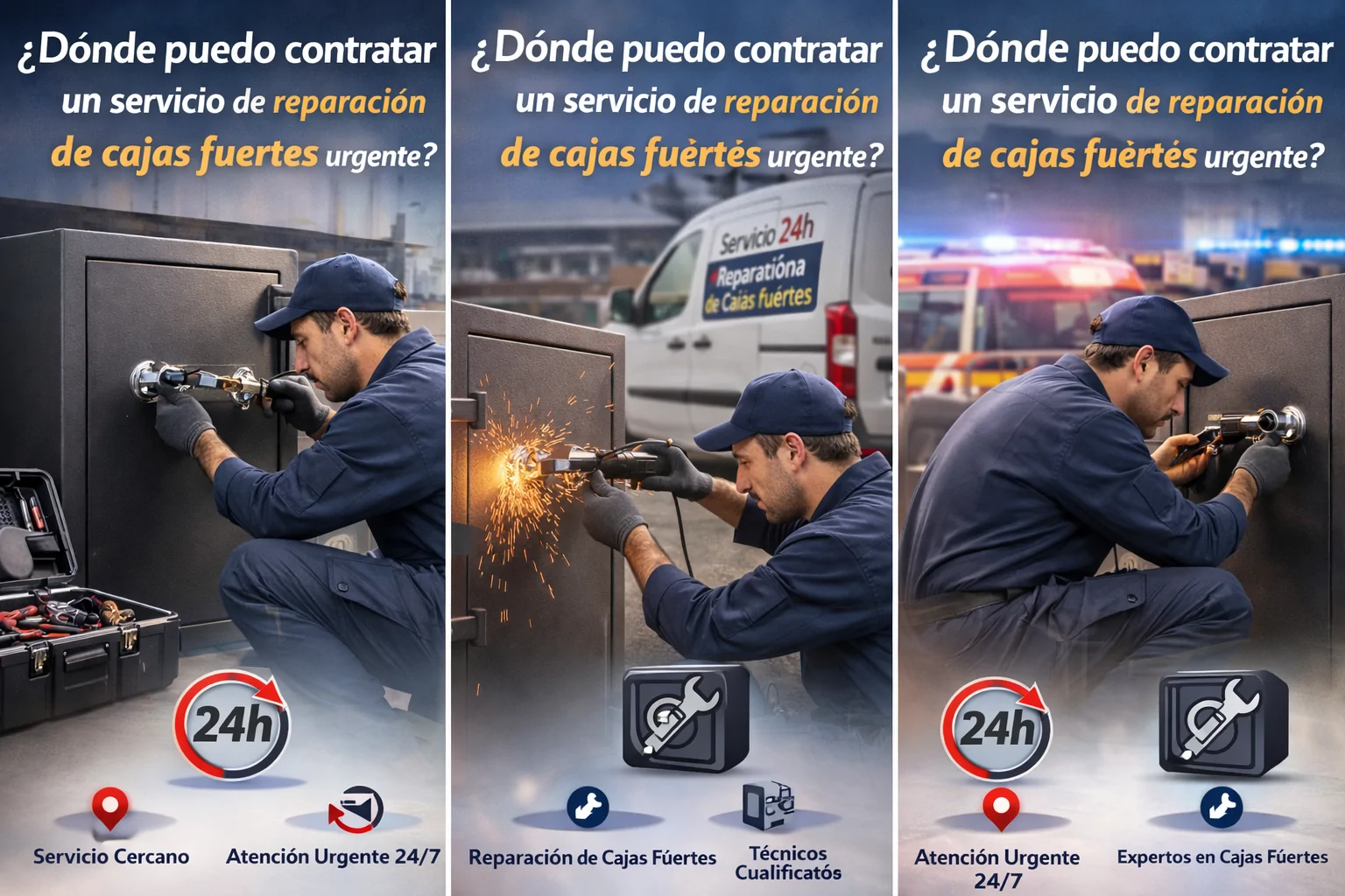 Reparacion urgente de cajas fuertes - &iquest;D&oacute;nde puedo contratar un servicio de reparaci&oacute;n de cajas fuertes urgente en Barcelona?