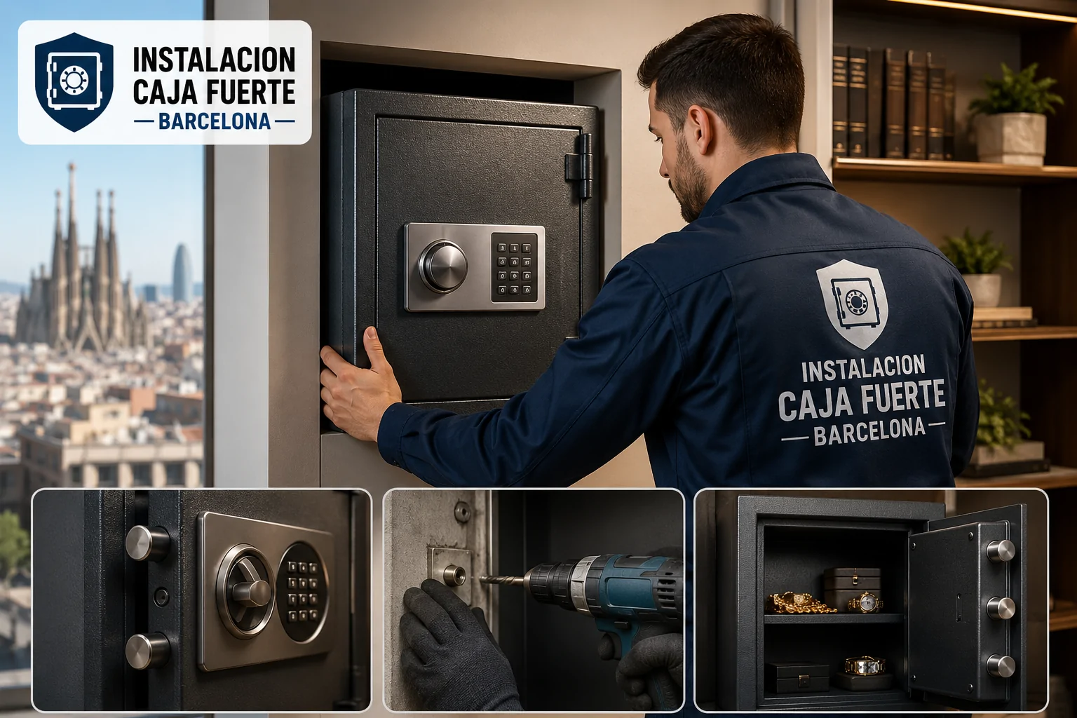 Instalacion caja fuerte barcelona - Instalacion caja fuerte barcelona Tienda cajas fuertes barcelona